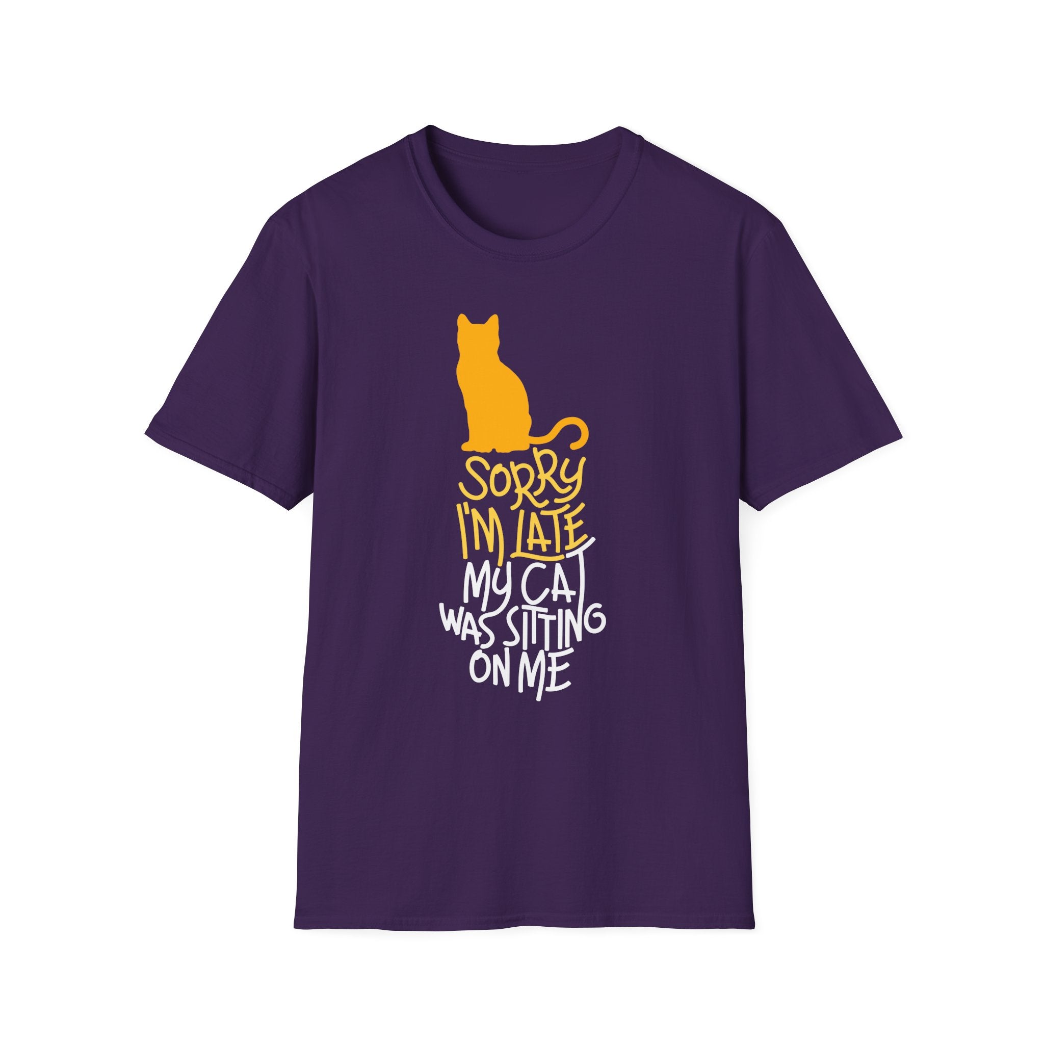 Sorry I'm Late My Cat Was Sitting on Me T-Shirt - Shirt Cave