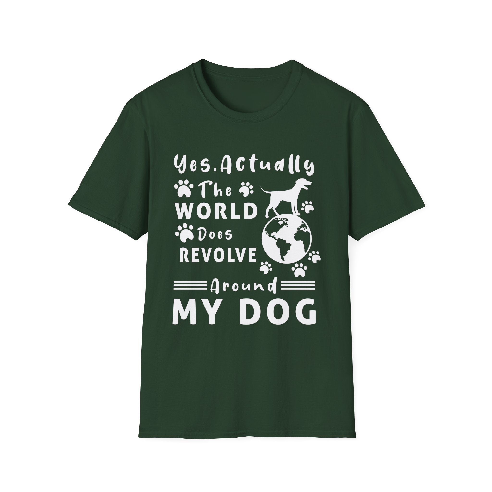 The World Does Revolve Around My Dog T-Shirt - Shirt Cave