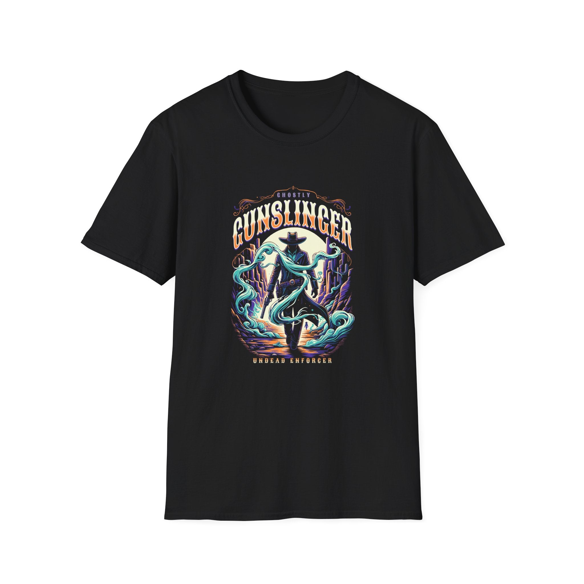 Ghostly Gunslinger T-Shirt - Shirt Cave
