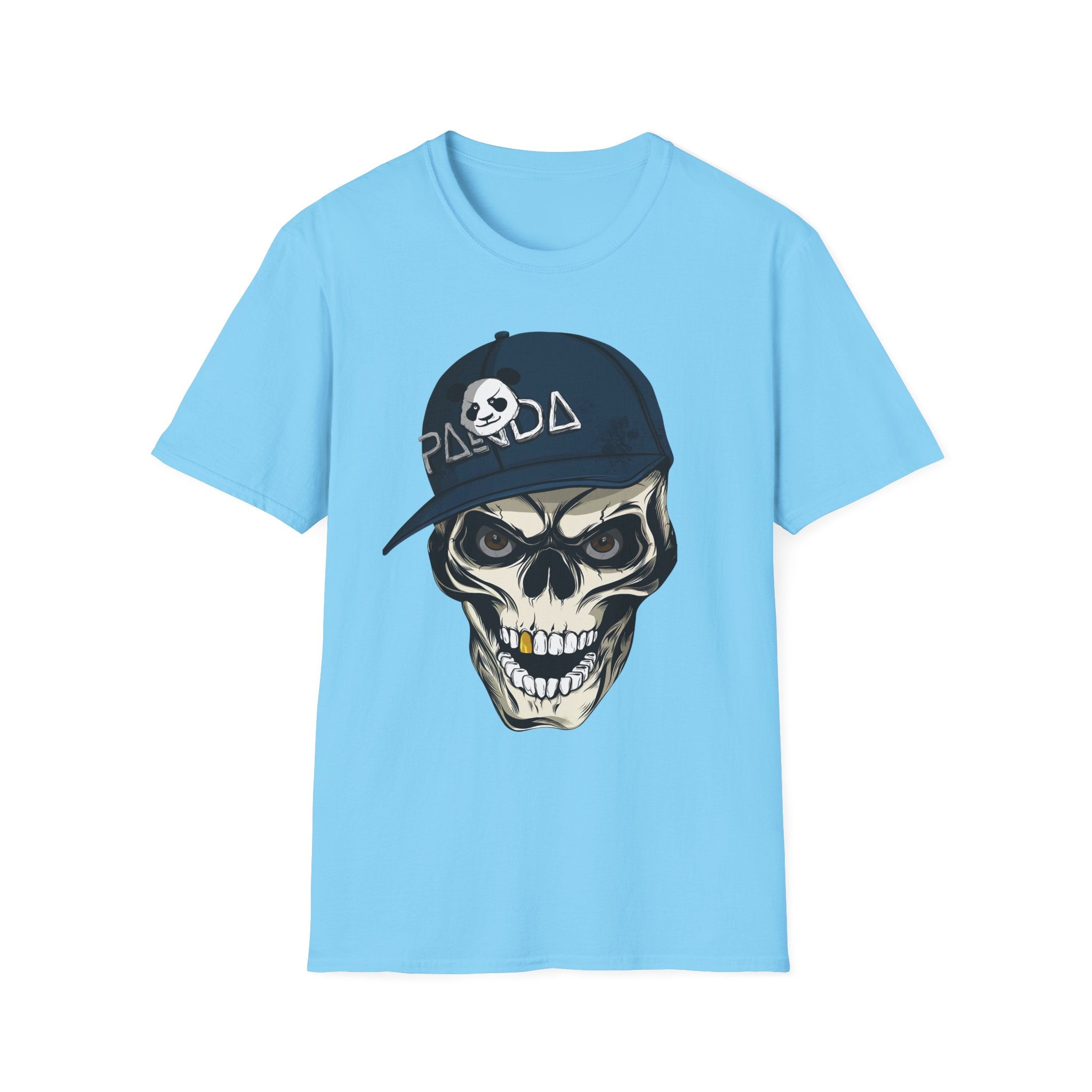 Panda Cap Skull T-Shirt - Shirt Cave