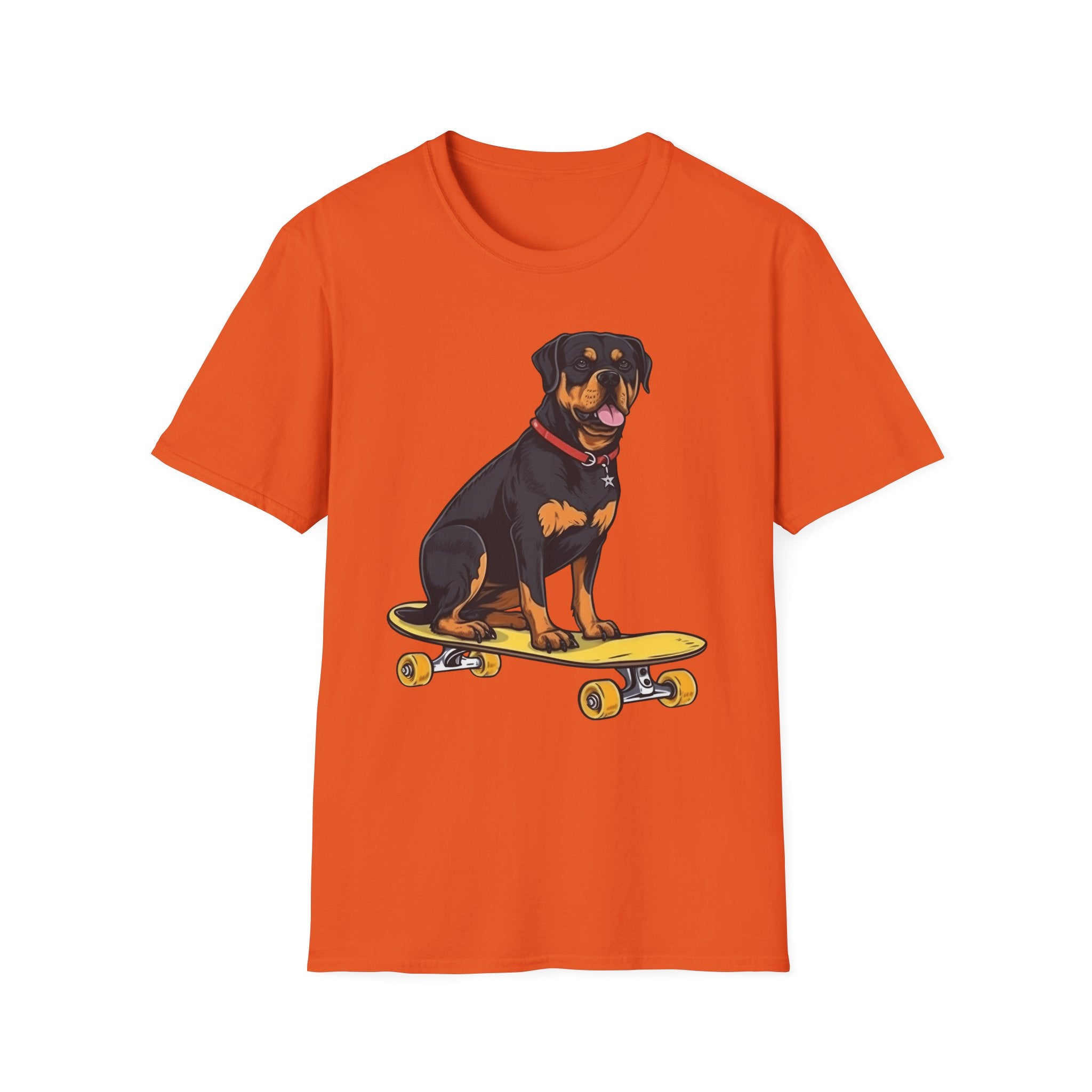 Rottweiler Skater T-Shirt - Shirt Cave