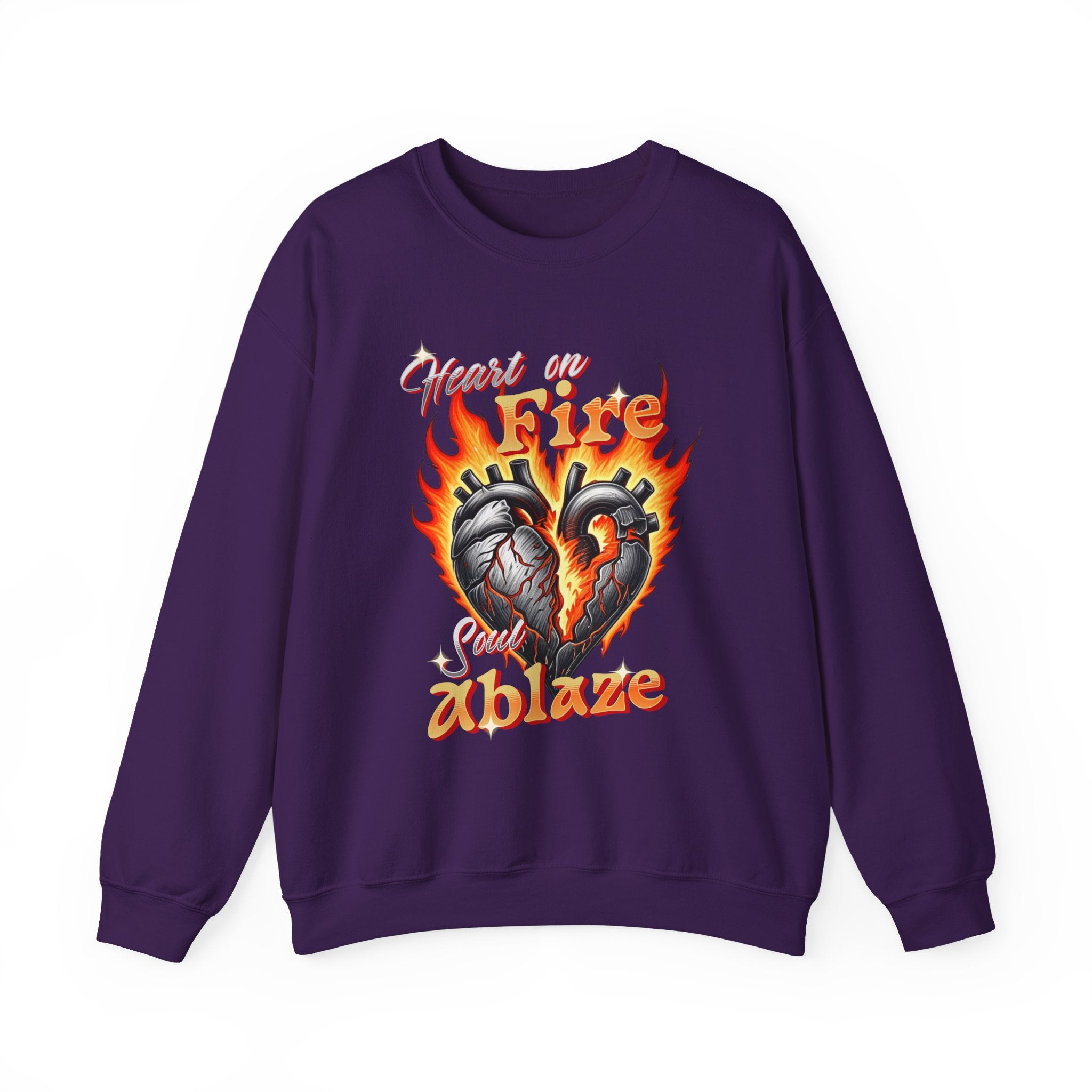 Heart on Fire Sweatshirt - Shirt Cave