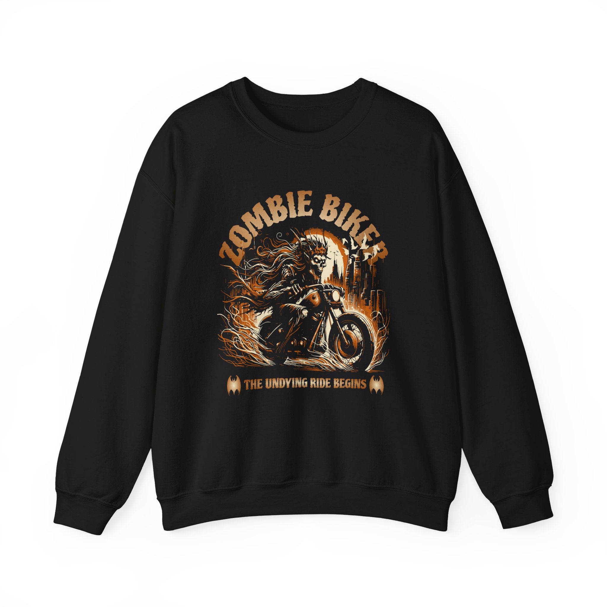 Zombie Biker Sweatshirt - Shirt Cave