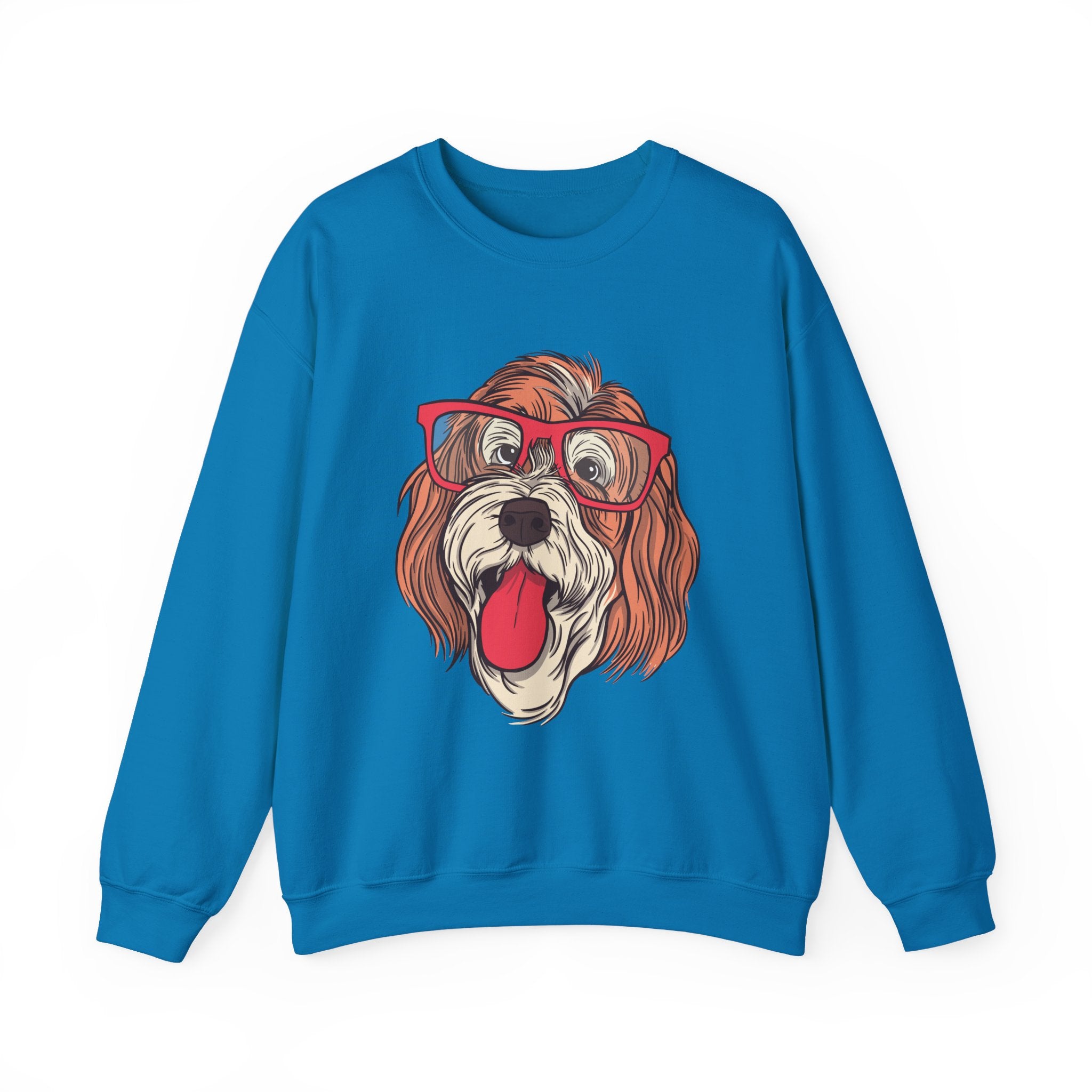 Dog With Glasses Sweatshirt - Shirt Cave