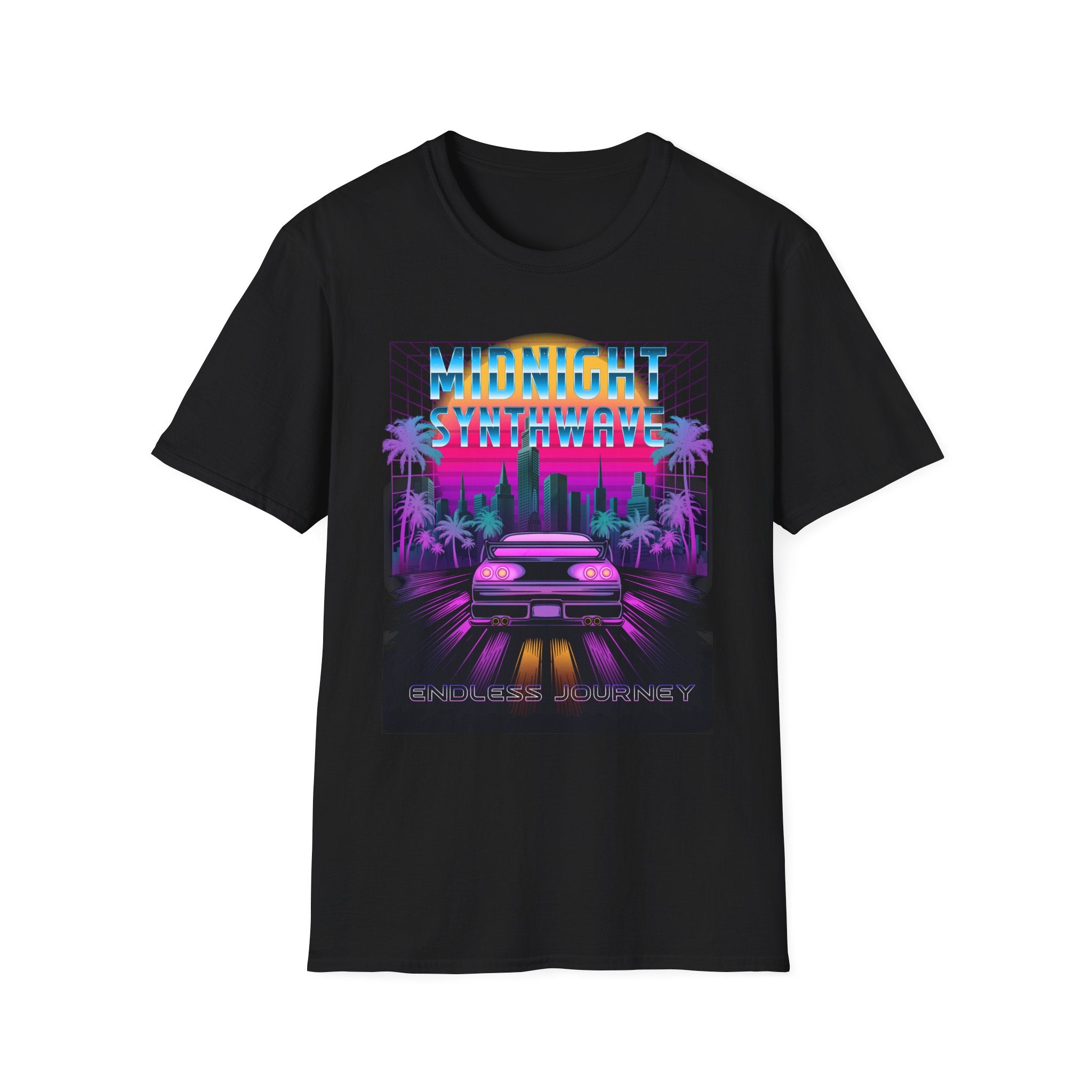 Midnight Synthwave T-Shirt - Shirt Cave