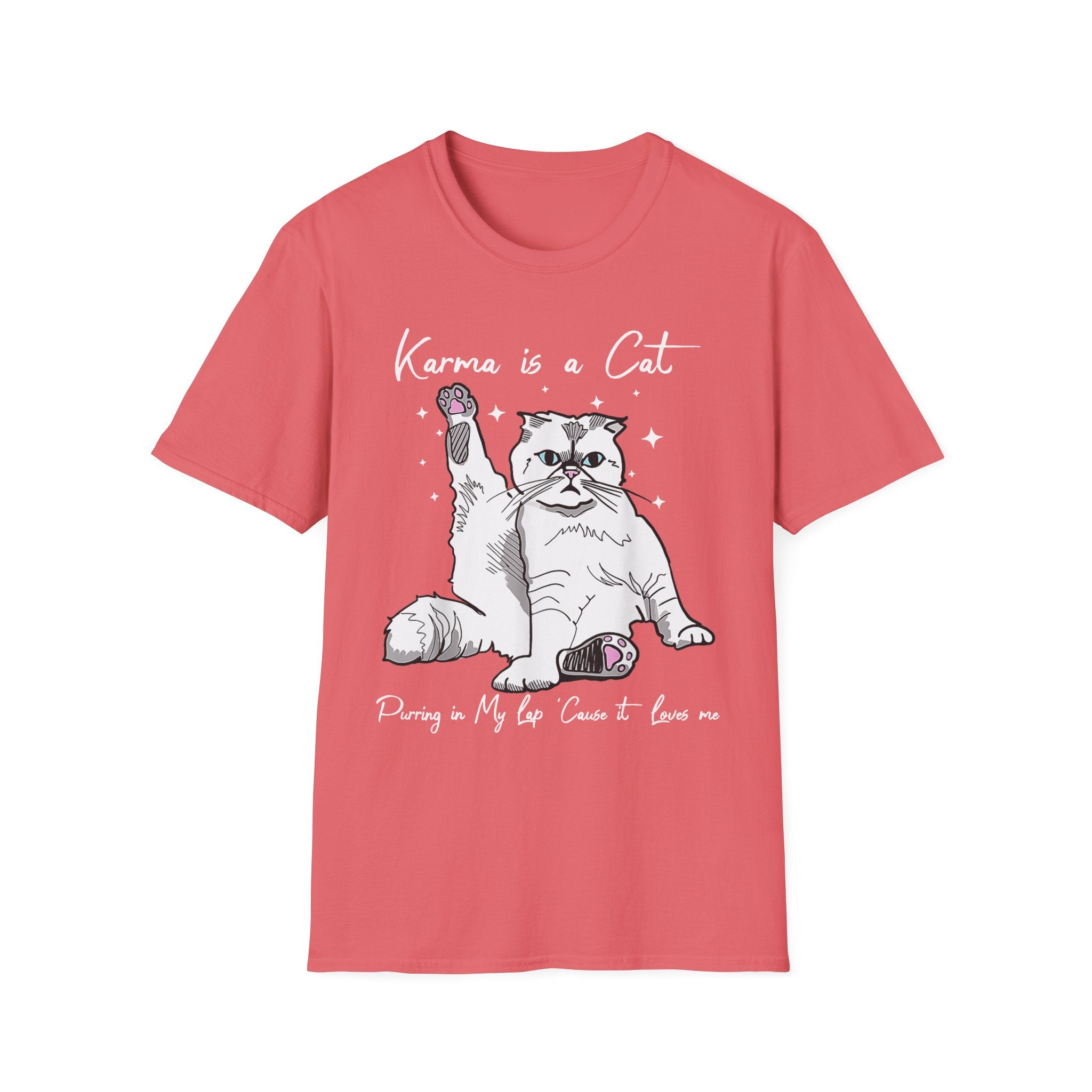 Karma Is A Cat T-Shirt - Shirt Cave