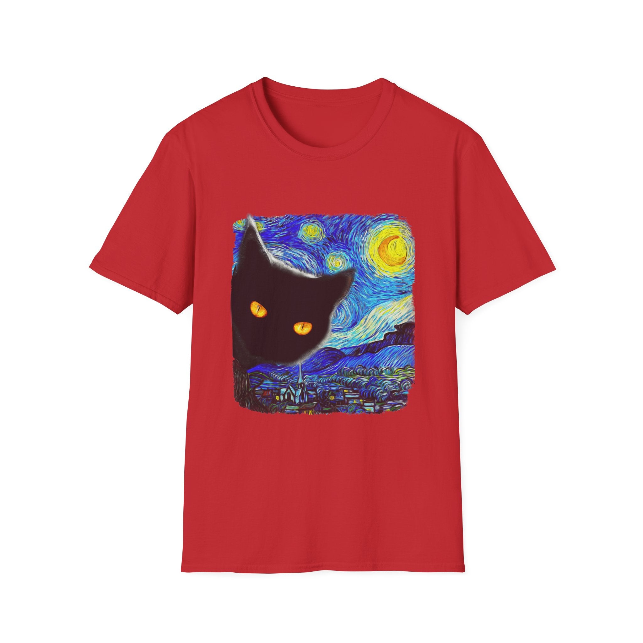 Starry Night Cat T-Shirt - Shirt Cave