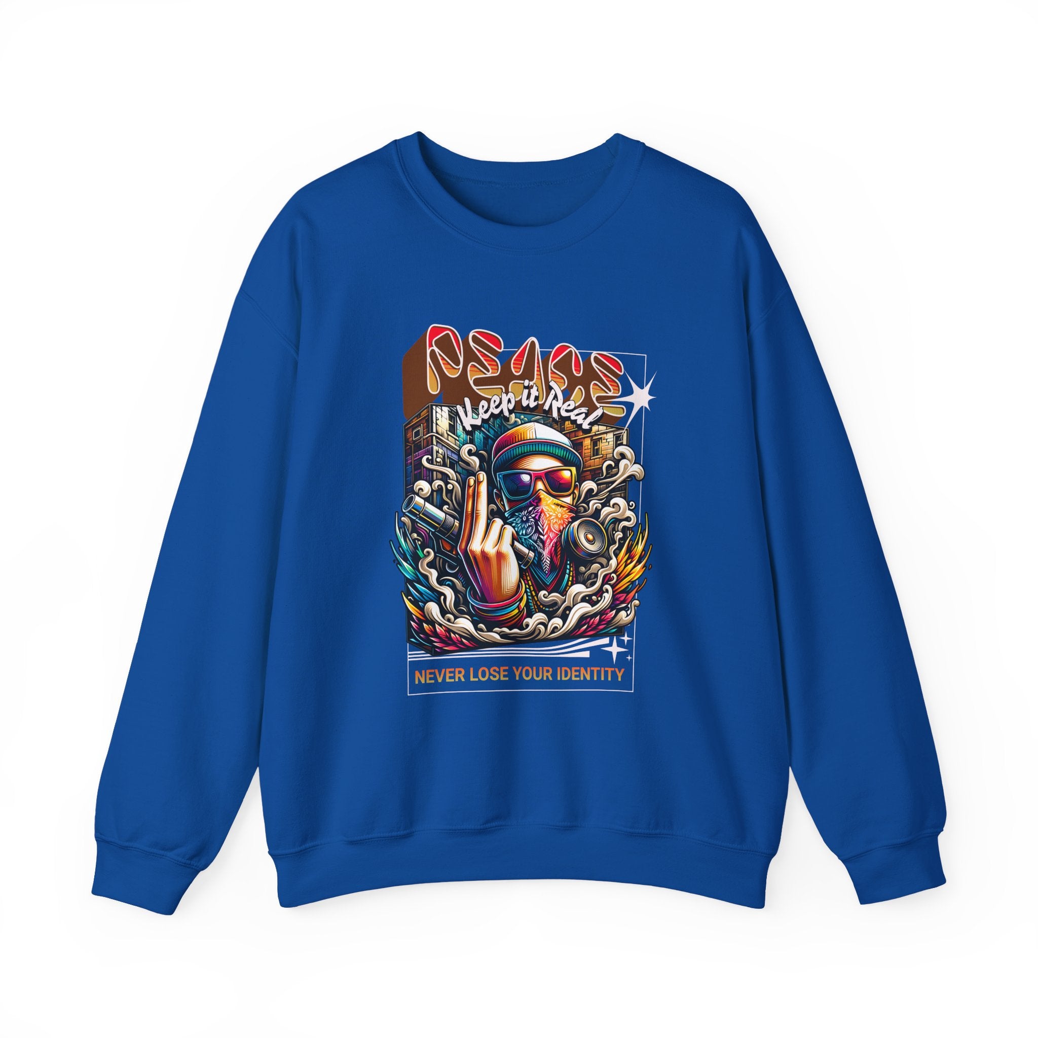 Peace Keep it Real Sweatshirt - Shirt Cave