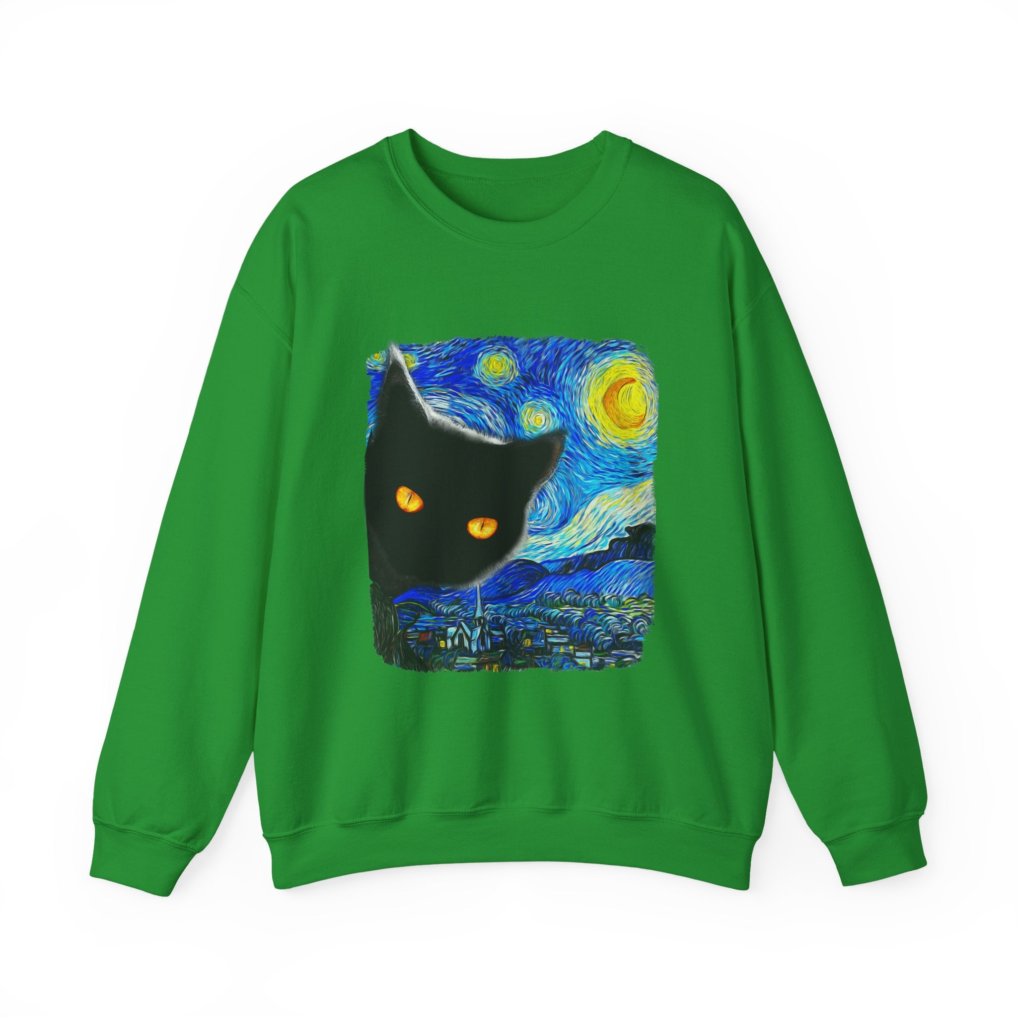 Starry Night Cat Sweatshirt - Shirt Cave