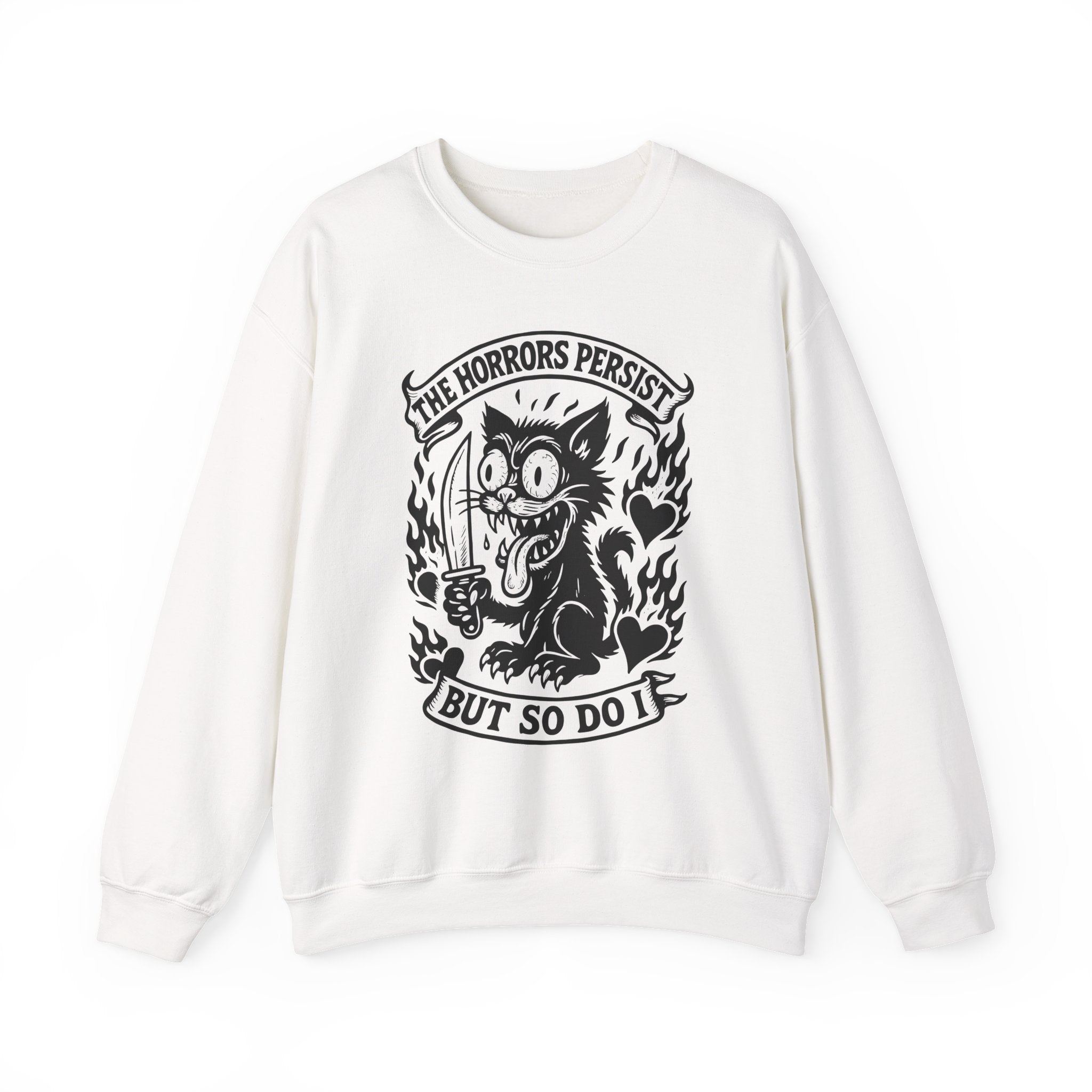 The Horrors Persist But So Do I Sweatshirt 2 Colors - Shirt Cave
