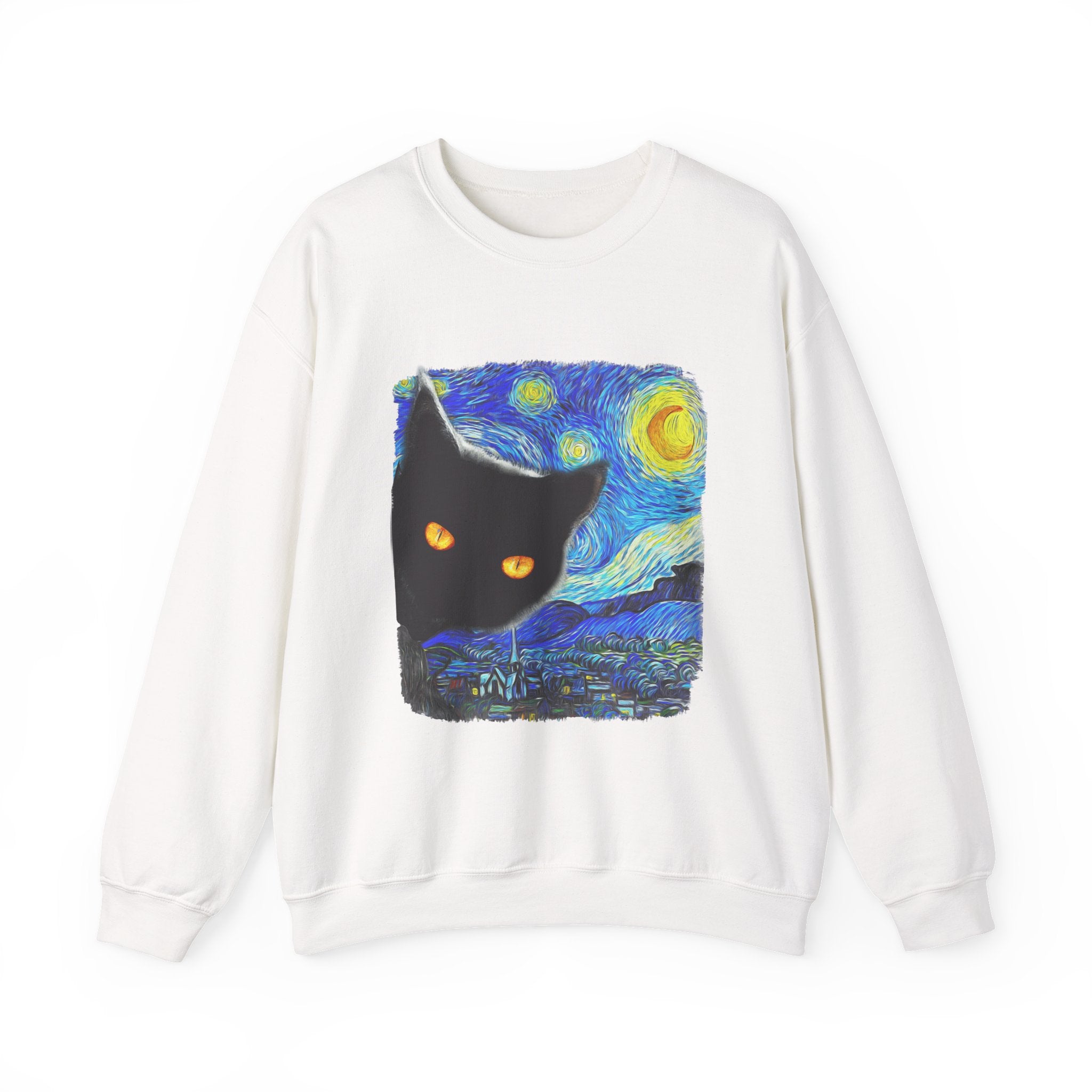 Starry Night Cat Sweatshirt - Shirt Cave
