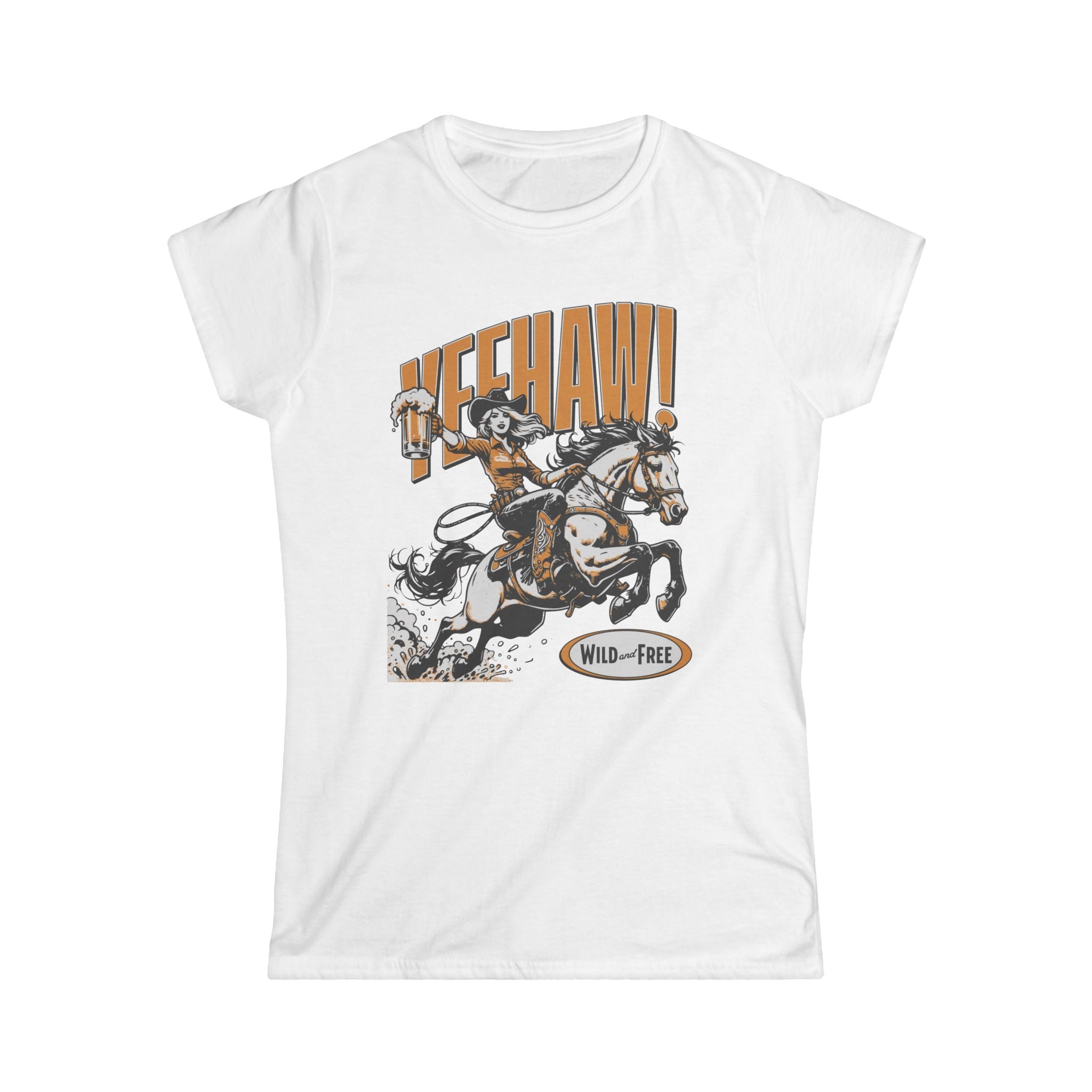 Yeehaw! Wild & Free Women's T-Shirt - Shirt Cave