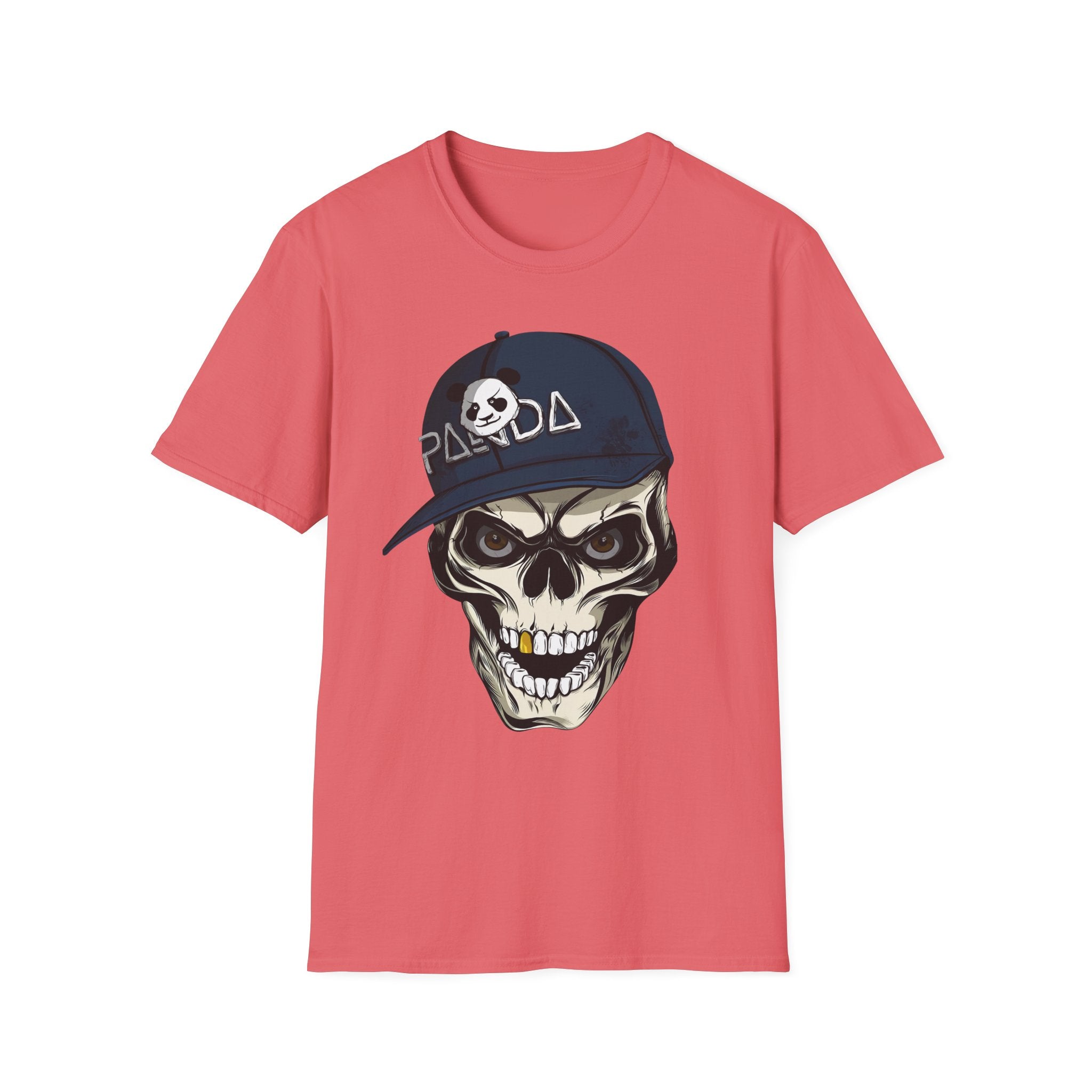 Panda Cap Skull T-Shirt - Shirt Cave