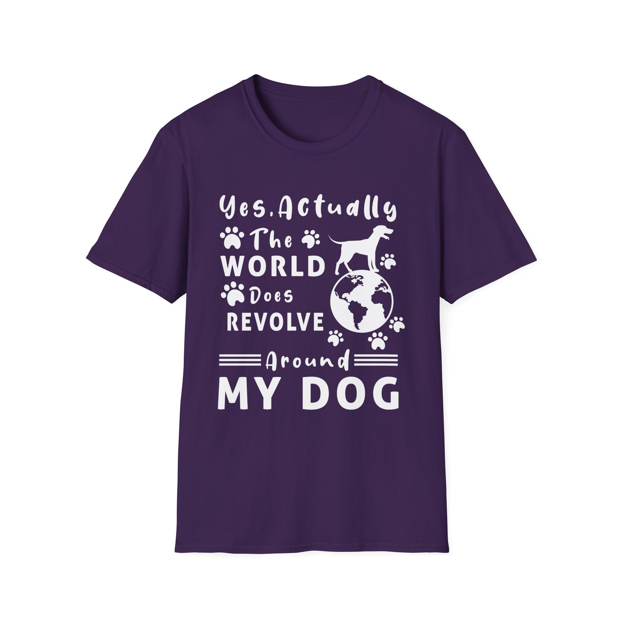 The World Does Revolve Around My Dog T-Shirt - Shirt Cave