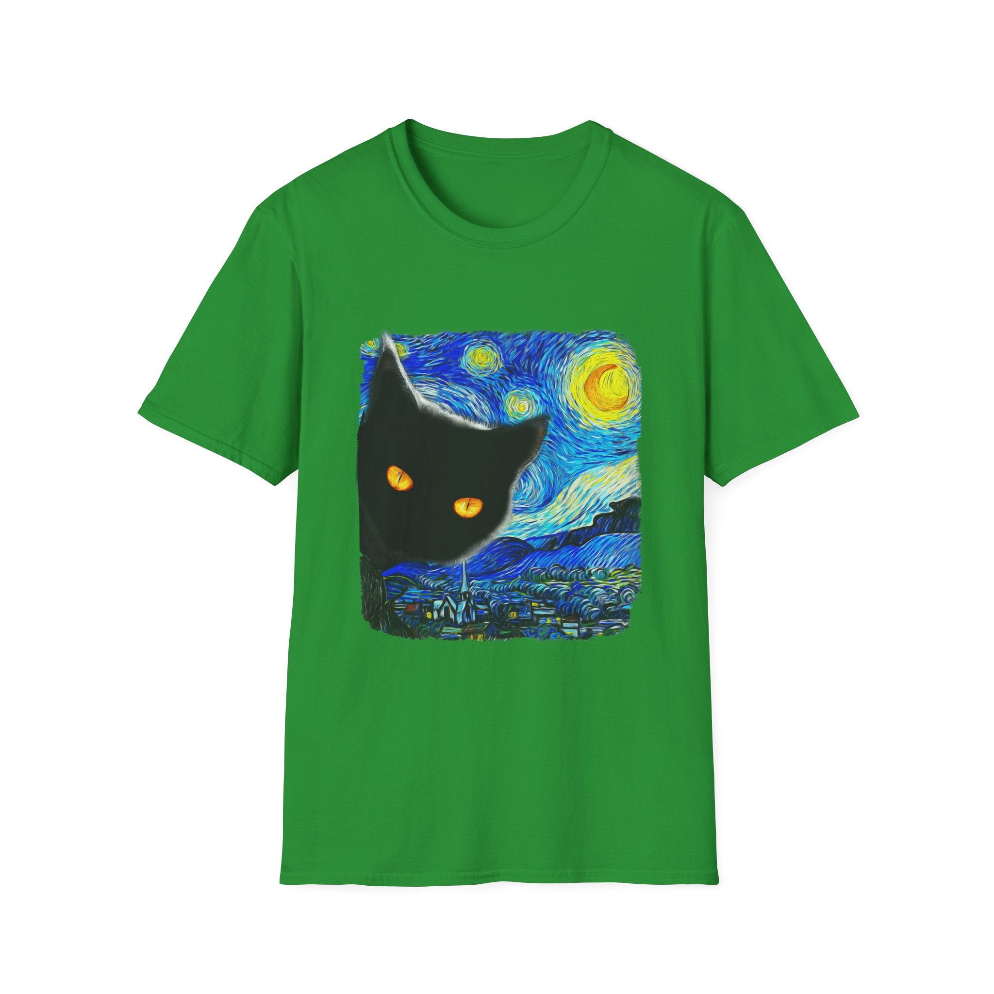 Starry Night Cat T-Shirt - Shirt Cave